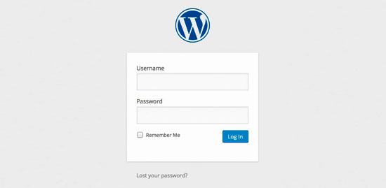 login to the dashboard
